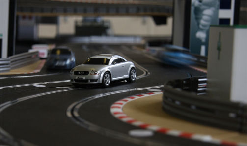 Scalextric crash